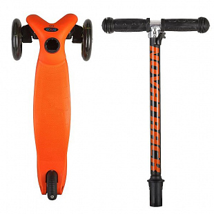 Самокат-кикборд Novatrack Disco-kids Black/Orange 120H.DISCOKIDS.BOR7