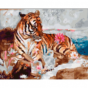 Набор картина по номерам Picasso Во власти тигра PC4050422