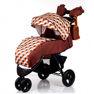 Коляска BabyHit Voyage Air brown/orange