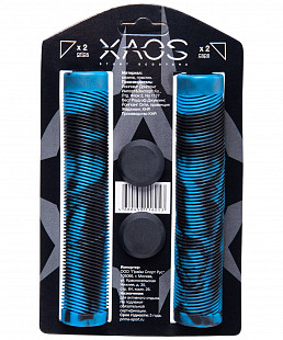 Грипсы для трюкового самоката XAOS Duochrome blue/black