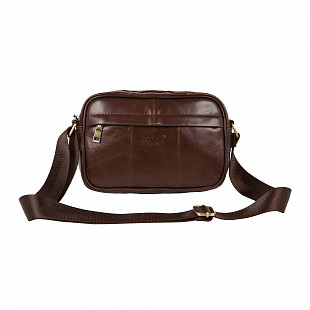 Мужская кожаная сумка Polar 5001142-1 brown