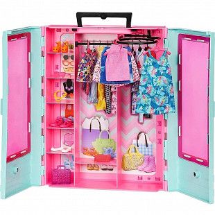 Игровой набор Barbie Шкаф с наборами одежды (HKR92)