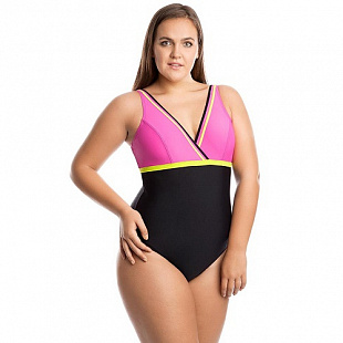 Купальник спортивный женский Mad Wave Shape pink/yellow