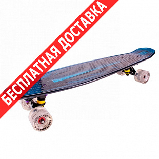 Penny board (пенни борд) Tech Team Transparent 27" Light 2018 blue