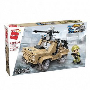 Конструктор Qman "Военный внедорожник" 22011-4