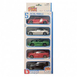 Набор из пяти машинок Bburago 1:43 Street Fire №3 (18-30005)
