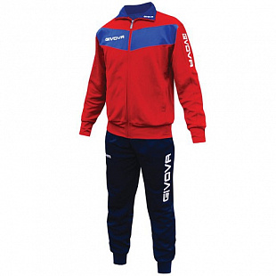Спортивный костюм Givova Tuta Visa TR018 royal/red