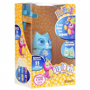 Игрушка Digifriends Сова с кольцом, голубая с серыми крыльями 88285-2