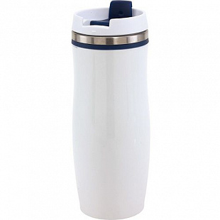 Термокружка Inspirion Crema 304113 White/Dark Blue