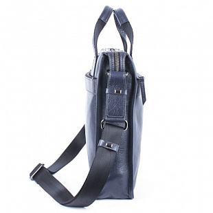 Мужская кожаная сумка Pola 1472 dark blue