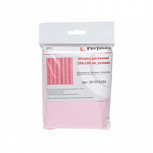 Шторка Perfecto Linea для ванной 180х180 см, pink 36-003185