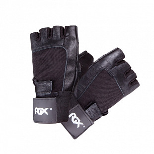 Перчатки для тяжелой атлетики RGX Кожа PWG-92 black