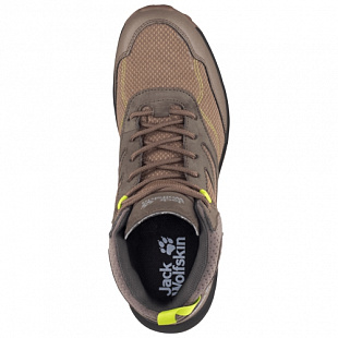 Водонепроницаемые кроссовки мужские Jack Wolfskin Woodland Texapore Mid M beige / phantom