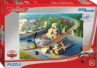 Пазлы Step Puzzle 120 "Самолёты" набор 5 75114