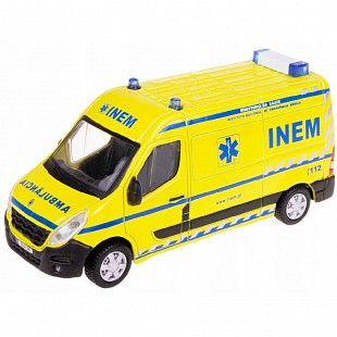 Коллекционная машина Bburago 1:50 Renault Master (18-32008) yellow