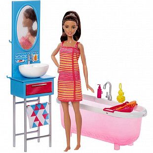 Кукла Barbie с набором мебели DVX51 DVX53