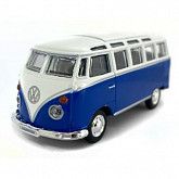 Машинка инерционная Maisto 1:40 Volkswagen Van Samba (21001) white/blue