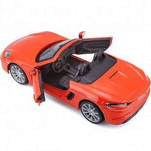 Масштабная модель автомобиля Bburago "Porsche 718 Boxter" 1:24 (18-21087) Orange