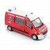 Коллекционная машина Bburago 1:50 Renault Master (18-32008) red