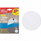 Шлифлист для краски самозакрепляющийся Wortex 12,5 см Р240 (5 штук) WSD21240E519