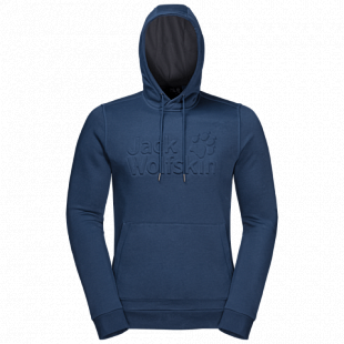 Пуловер мужский Jack Wolfskin Winter Logo Hoody M dark indigo