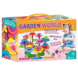 Набор конструктора Maya Toys "Цветочный сад" 56 деталей