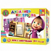 Игра настольная Vladi Toys Дизайнер интерьера Маша и Медведь VT2305-03
