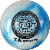 Мяч для художественной гимнастики 19 см Blue/White RGB-101