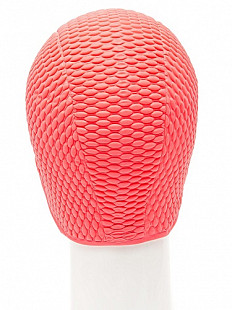 Шапочка для бассейна (плавания) женская Mad Wave Bubble red