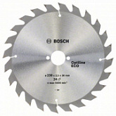 Диск пильный Bosch 230x30х2,0 мм Optiline Wood Eсо 2608641793