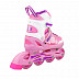 Роликовые коньки Alpha Caprice Floret с набором защиты white/pink/violet