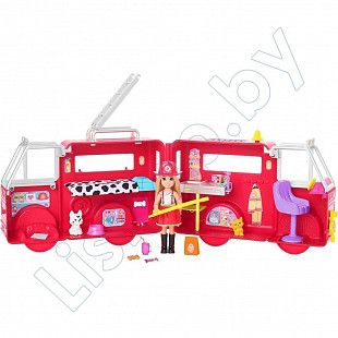 Игровой набор Barbie Челси и пожарная машина (HCK73)