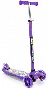 Детский самокат (с наклейкой V1) # 0072-V1(Ф) фиолетовый