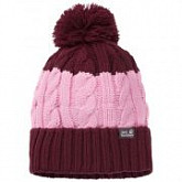 Шапка детская Jack Wolfskin Stormlock Pompom Beanie Kids lilac