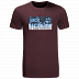 Футболка мужская Jack Wolfskin Logo T M port wine