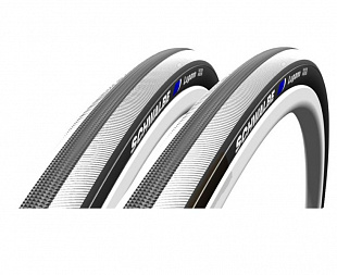 Покрышка Schwalbe Lugano 28" 700x23C Black-White 130TPI ( Folding tire - Складная шина ) 11600043.01