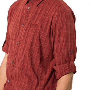 Рубашка мужская Jack Wolfskin Rays Flex Shirt M mexican pepper checks
