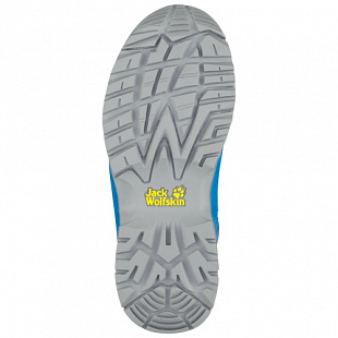 Водонепроницаемые кроссовки детские Jack Wolfskin Thunderbolt Texapore Low K grey / blue
