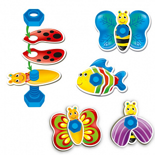 Развивающая игра с болтами Vladi Toys Живой мир для самых маленьких VT2905-09