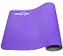 Гимнастический коврик для йоги, фитнеса Starfit FM-201 TPE purple/grey 173x61x0,6
