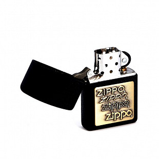 Зажигалка Zippo Brass Embossed 362 black