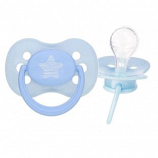 Пустышка Canpol babies Pastelove Силиконовая Круглая 18+ мес. (22/424) blue