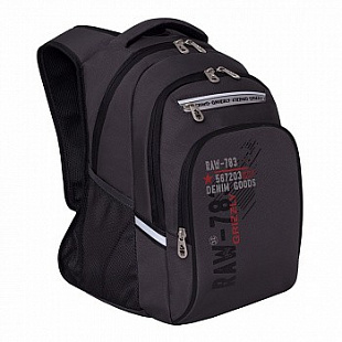 Рюкзак школьный GRIZZLY RB-050-1 /2 grey