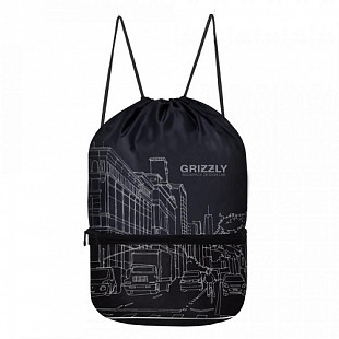 Мешок для обуви GRIZZLY OM-12-3 /1 black