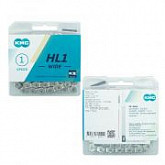 Цепь халфлинковая KMC HL1 WIDE 1 ск. 1/2x1/8"х112L silver ZTB19505