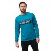 Пуловер мужский Jack Wolfskin Slogan Sweatshirt M blue reef