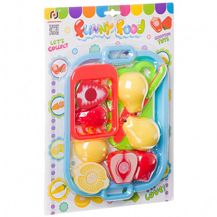 Игровой набор овощи и фрукты, резка на липучках  F6206