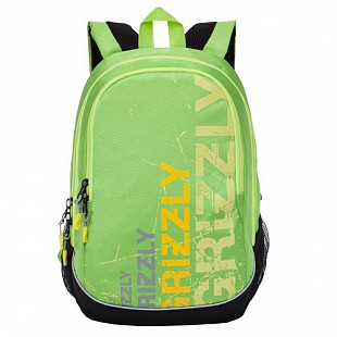 Рюкзак городской GRIZZLY RU-721-1 /3 black/light green