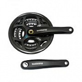 Шатуны Shimano FC-M311-L 170мм 42/32/22T для цепи HG с защитой black ZSM18342