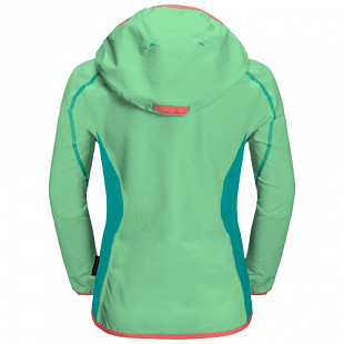Куртка детская Jack Wolfskin Turbulence Girls spring green
